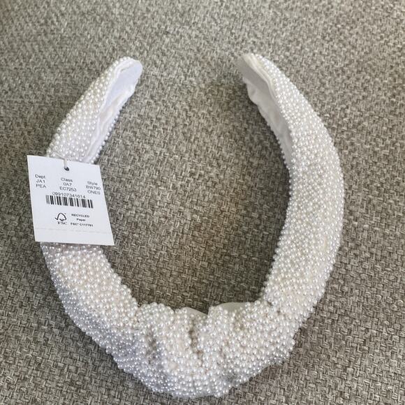 J. Crew Pearl Beaded knot headband - Picture 5 of 8